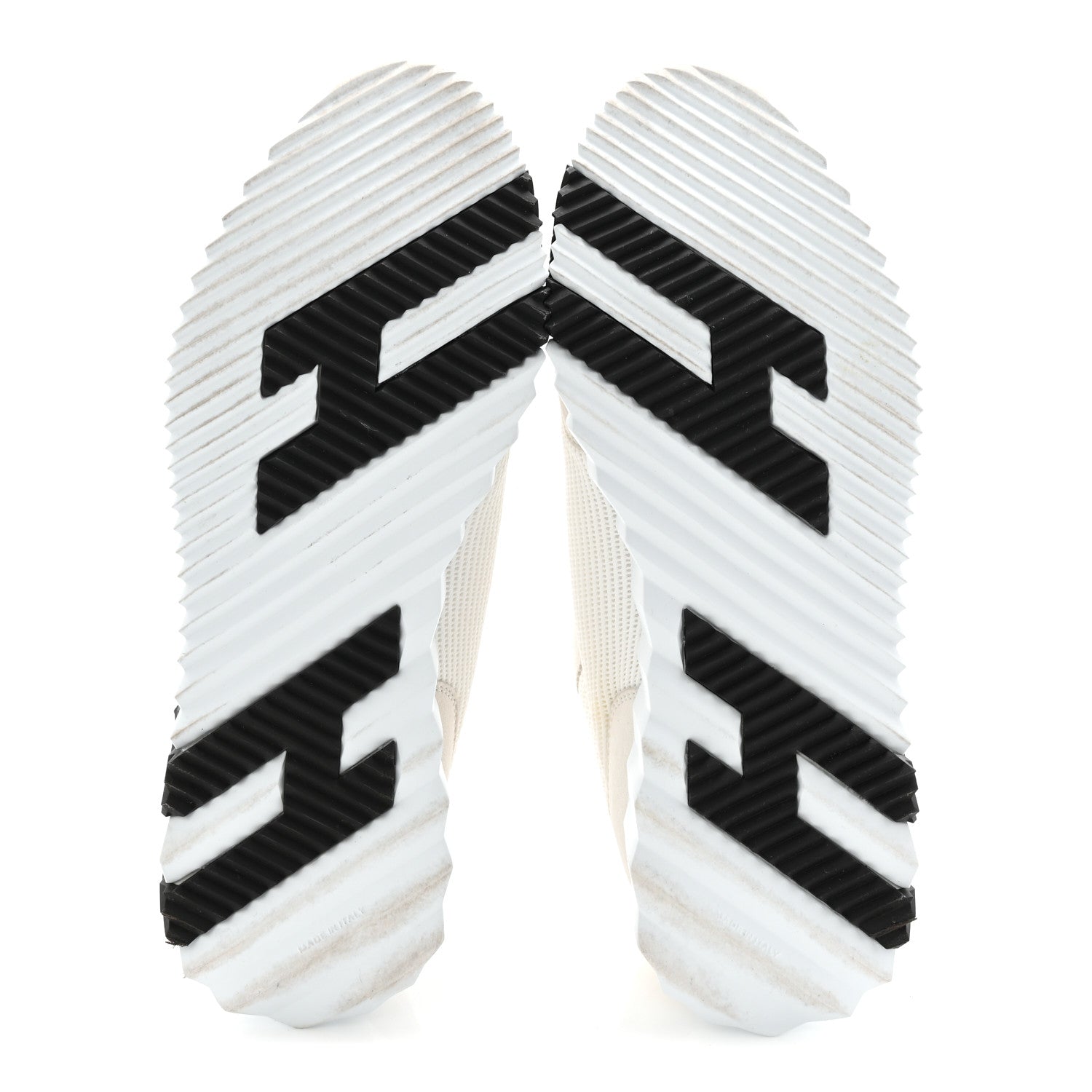 Hermes Calfskin Suede Goatskin Bouncing Sneakers 40 White Black 6 of 9