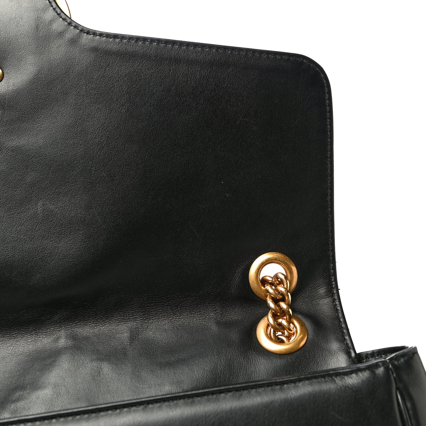 Calfskin Matelasse Large GG Marmont Shoulder Bag Black