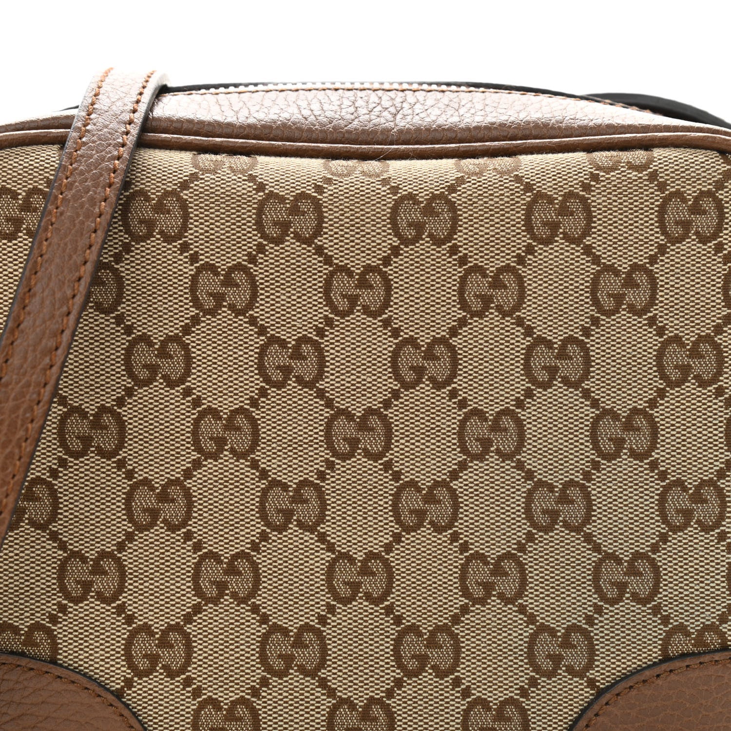 Gucci Monogram Mini Bree Messenger Bag Beige Tabacco 8 of 13