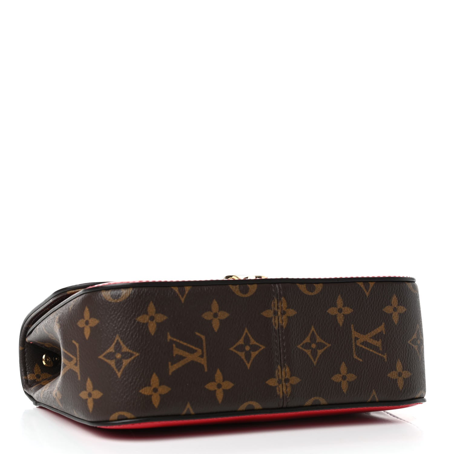 Louis Vuitton Patent Calfskin Monogram Cherrywood BB Scarlet 3 of 4