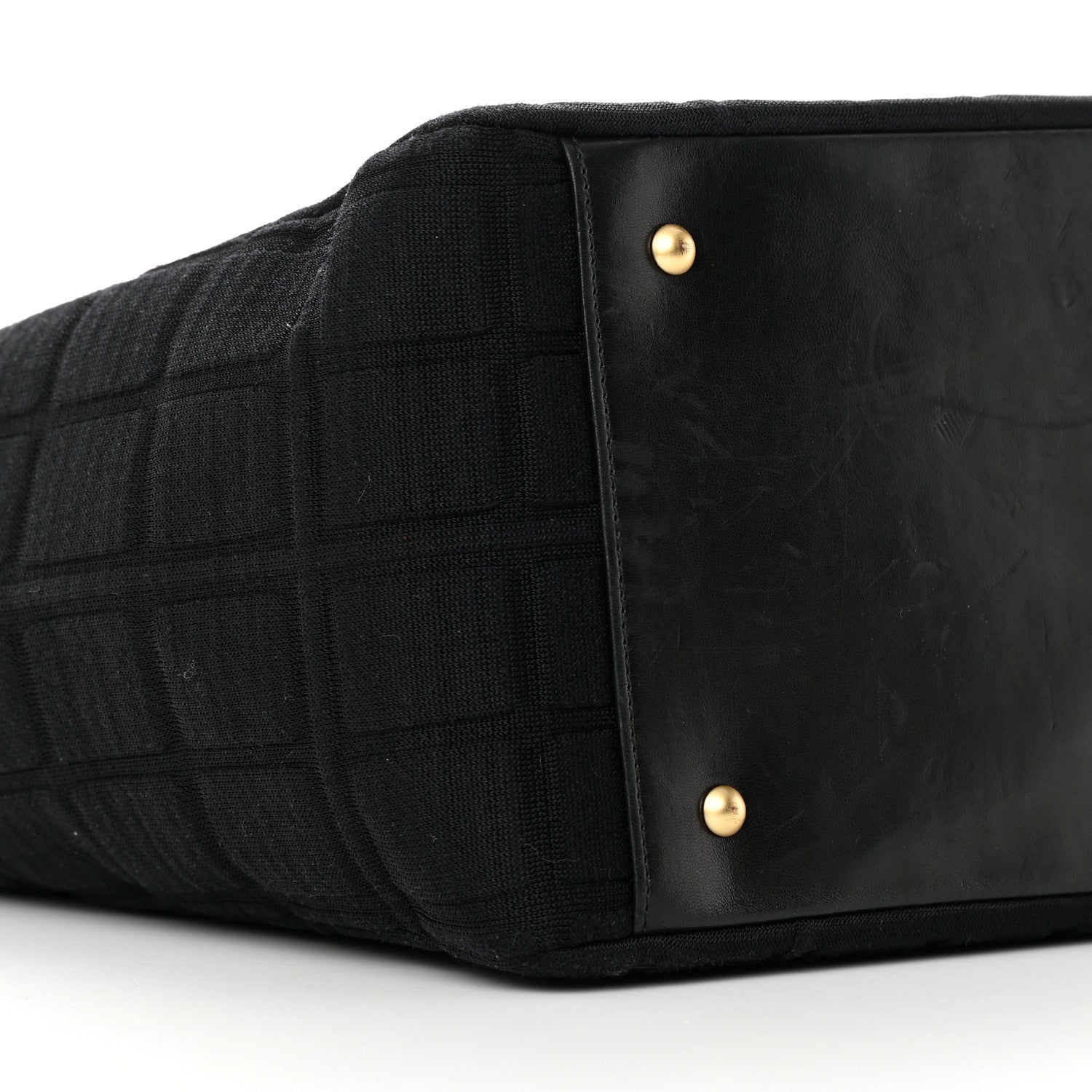 Chanel Jersey Chocolate Bar Quilted CC Shoulder Bag Black 9 of 18