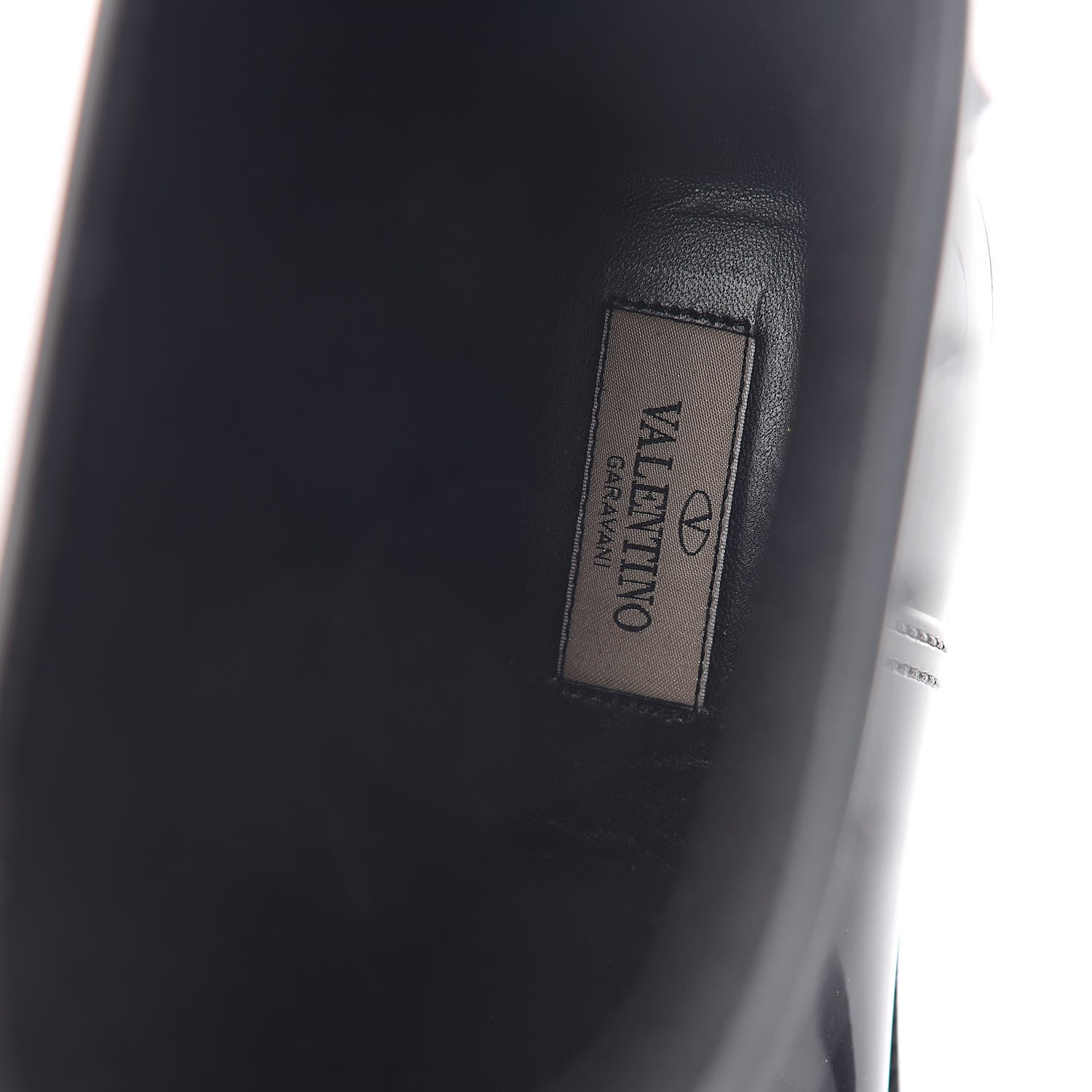 Valentino Garavani Rubber Rockstud Short Rainboots 38 Black 5 of 9