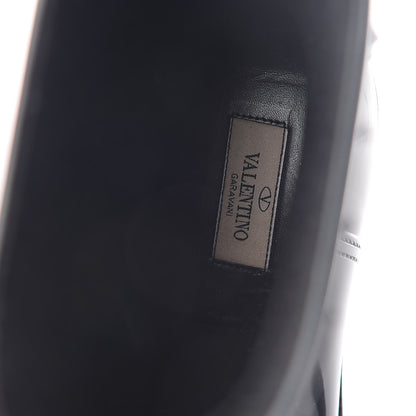 Valentino Garavani Rubber Rockstud Short Rainboots 38 Black 5 of 9
