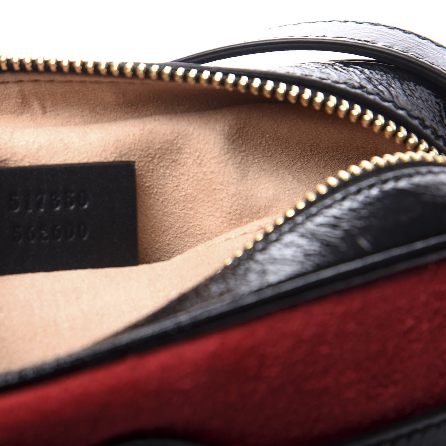 Gucci Suede Patent Web Mini Ophidia Shoulder Bag Red 8 of 11