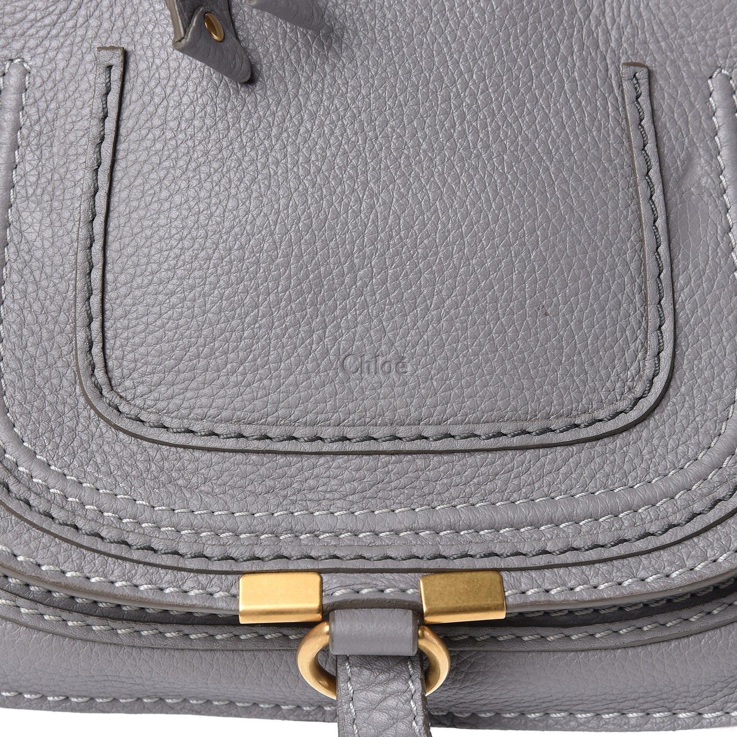 Calfskin Mini Marcie Satchel Cashmere Grey
