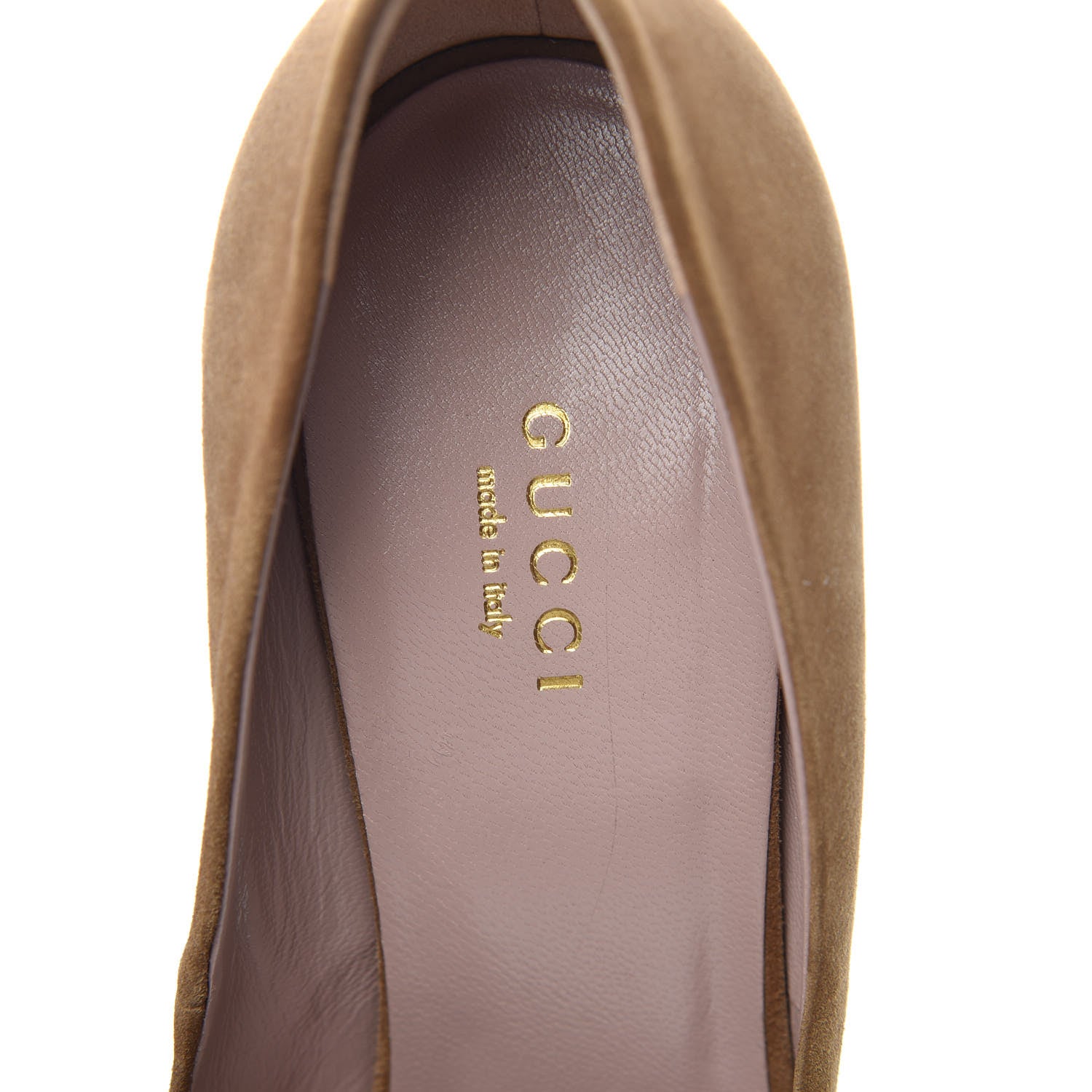 Gucci Suede Dahlia Bamboo Pumps 39 Beige 8 of 10