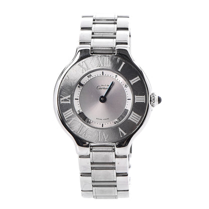 Cartier Stainless Steel 28mm Must De 21 Quartz Watch 1 of 11