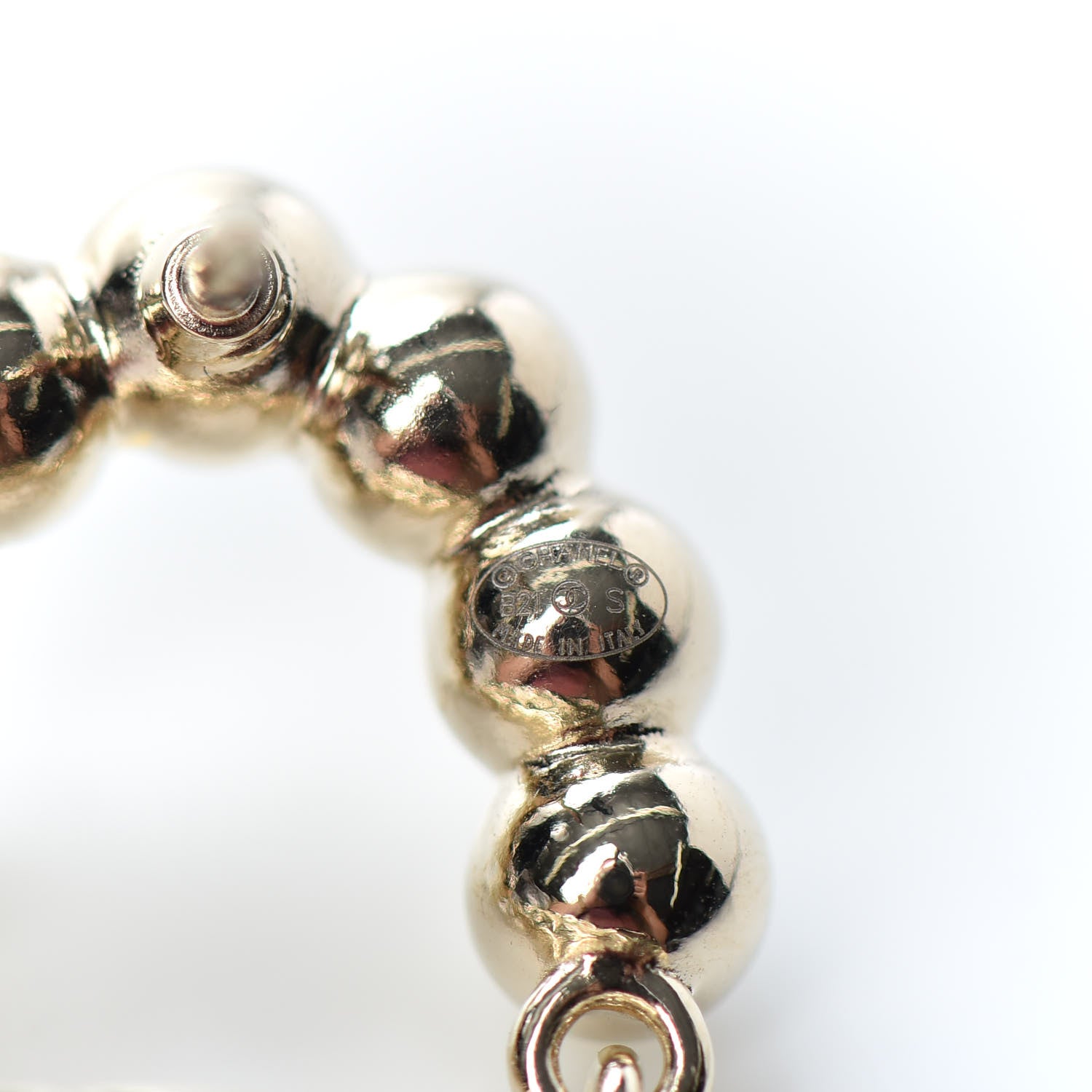 Chanel Pearl Quilted Flap Brooch Gold 4 of 4