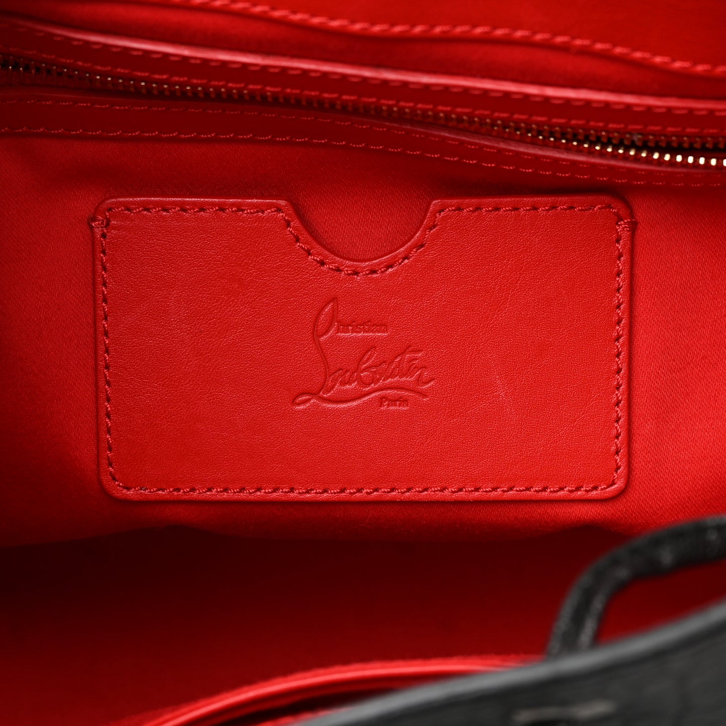 Pebbled Calfskin Fringe Lucky L Convertible Backpack Black