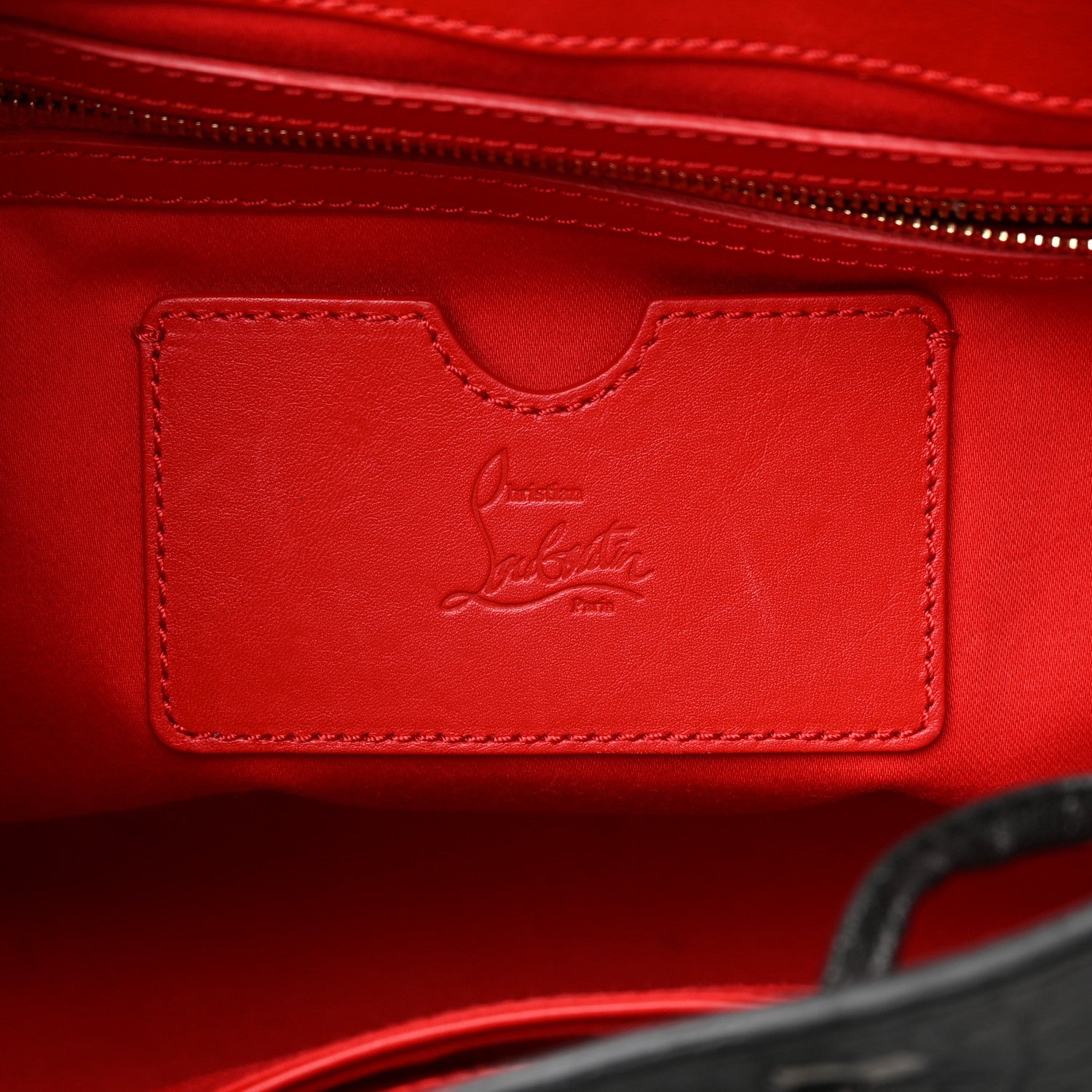 Christian Louboutin Pebbled Calfskin Fringe Lucky L Convertible Backpack Black 5 of 12