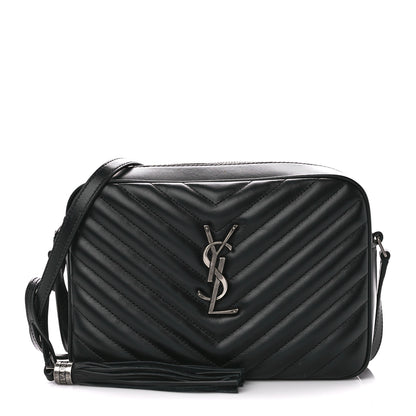 Saint Laurent Calfskin Matelasse Monogram Lou Camera Bag Black 1 of 10