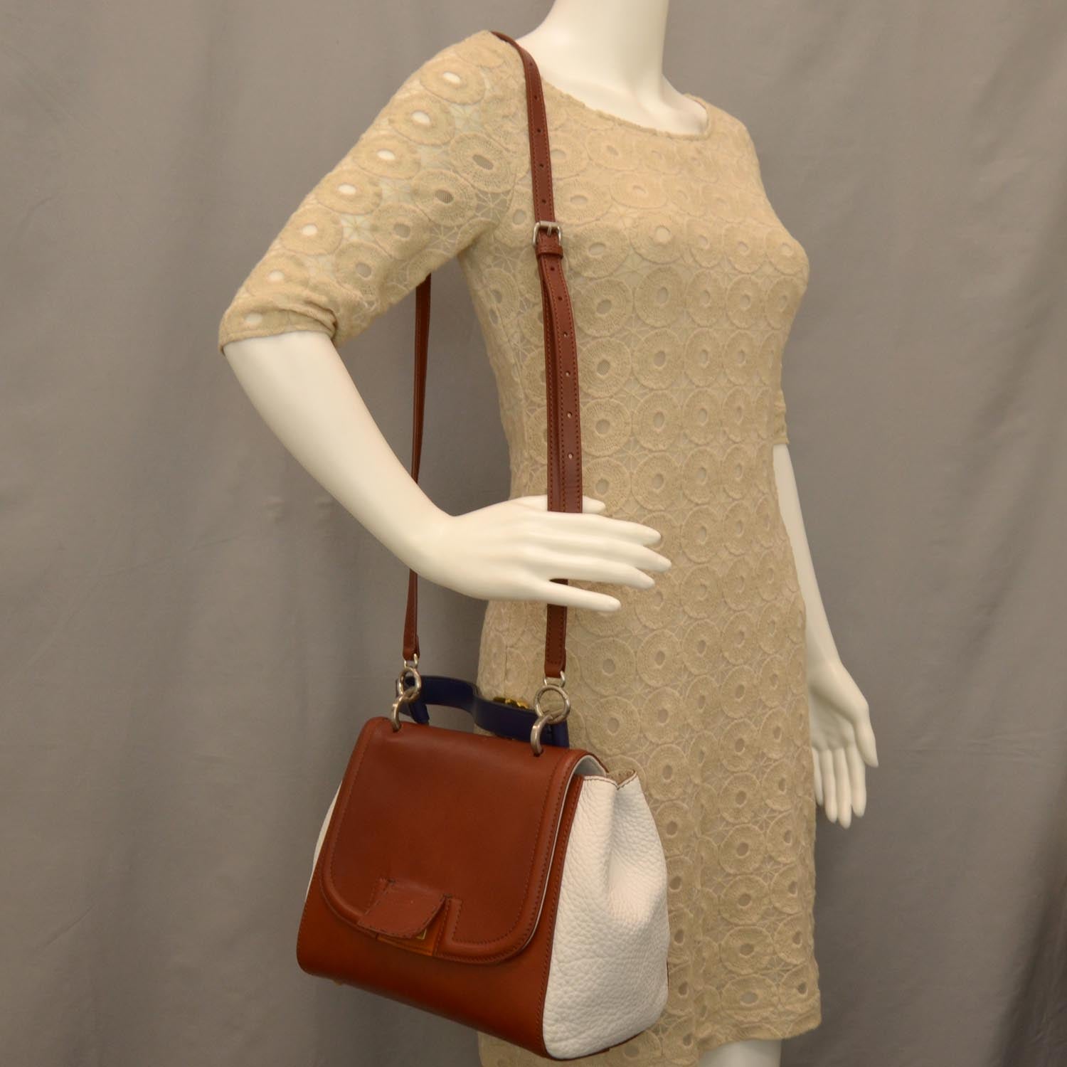 Fendi Cuoio Colorblock Silvana Bag White 2 of 7