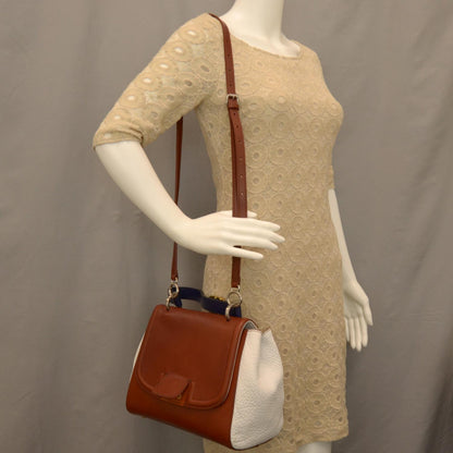 Fendi Cuoio Colorblock Silvana Bag White 2 of 7