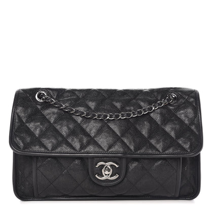 Chanel Caviar Quilted Large French Riviera Flap Black 1 of 10