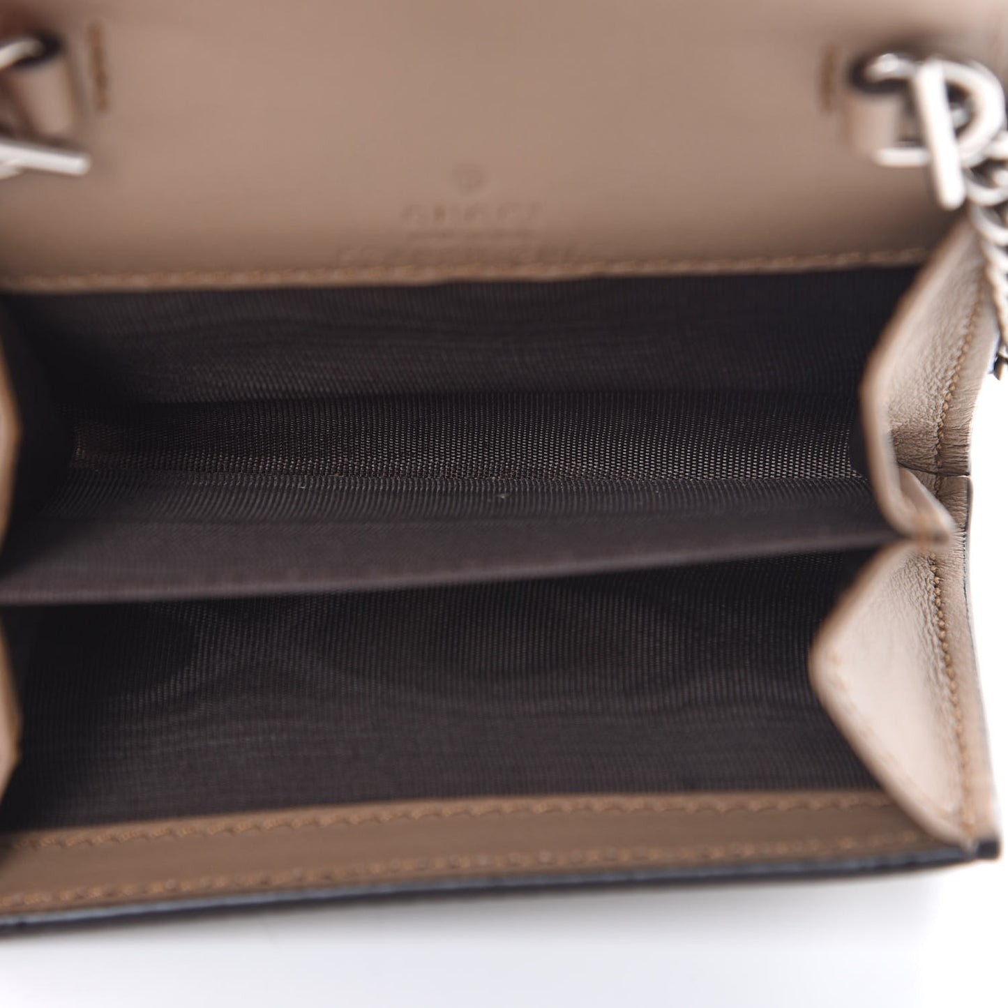 GG Supreme Monogram Dionysus Coin Purse Taupe