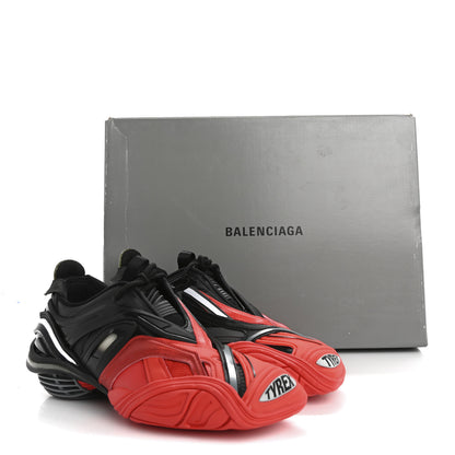 Balenciaga Rubber Mesh Womens Tyrex Sneakers 37 Black Red 10 of 10