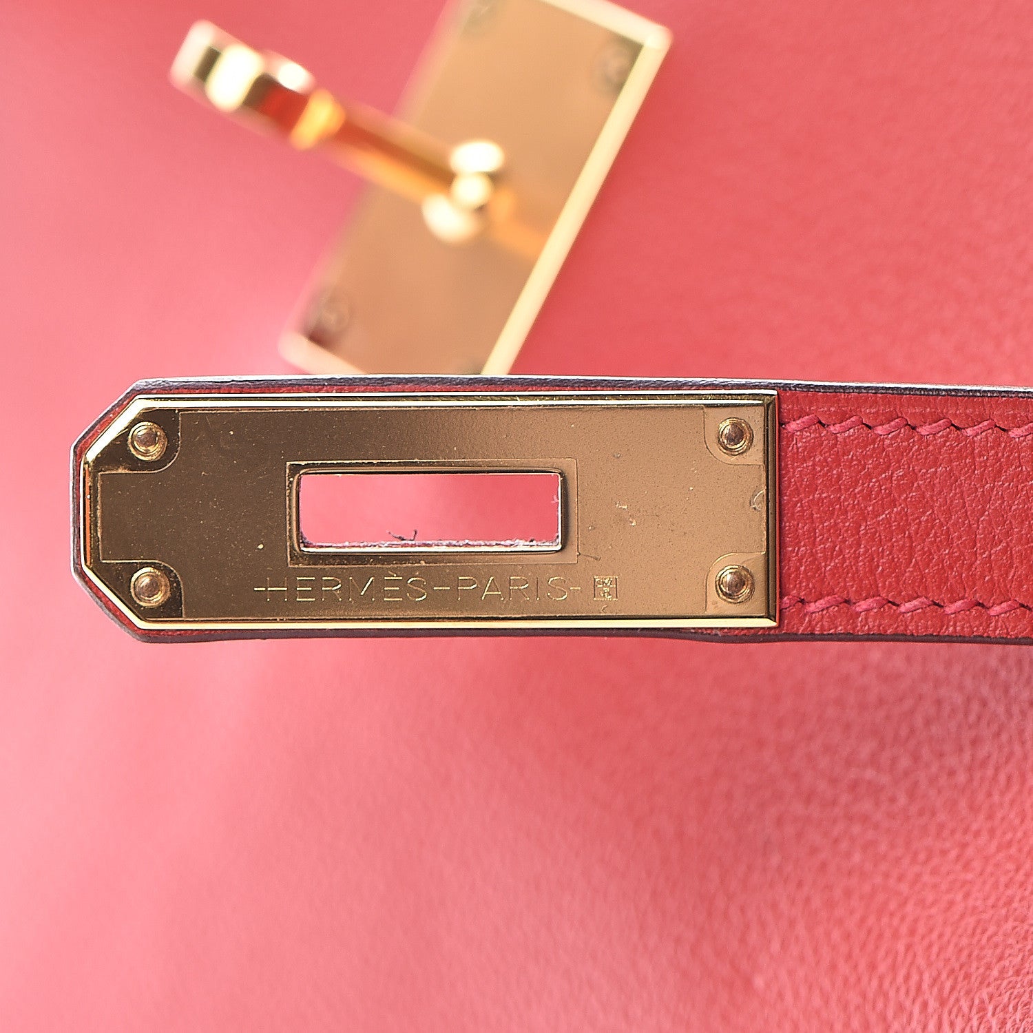 Hermes Evercolor Kelly Retourne 28 Rouge Casaque 27 of 39