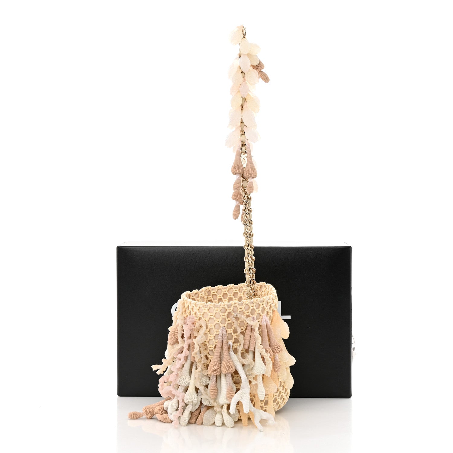 Chanel Crochet Seashell Coral Bag Light Beige 11 of 11