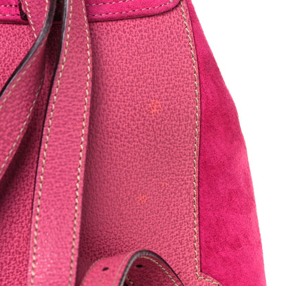 Gucci Suede Calfskin Bamboo Backpack Pink 12 of 12