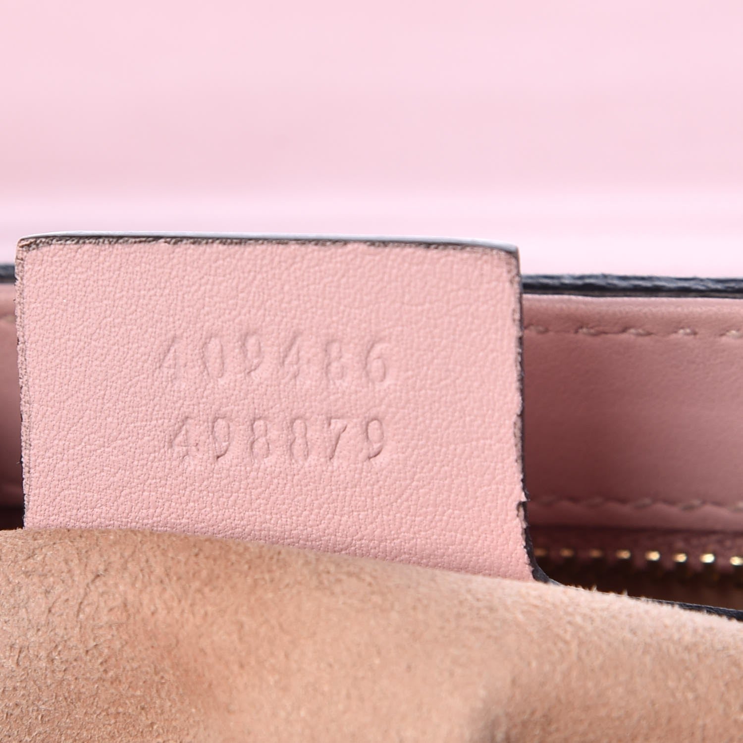 Gucci GG Supreme Monogram Calfskin Medium Padlock Shoulder Bag Beige Perfect Pink 8 of 8