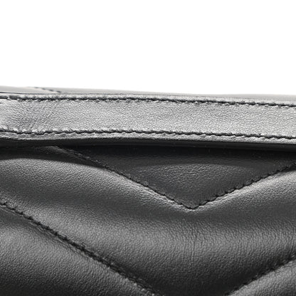 Saint Laurent Calfskin Y Quilted Monogram Medium Loulou Chain Satchel Black 11 of 11
