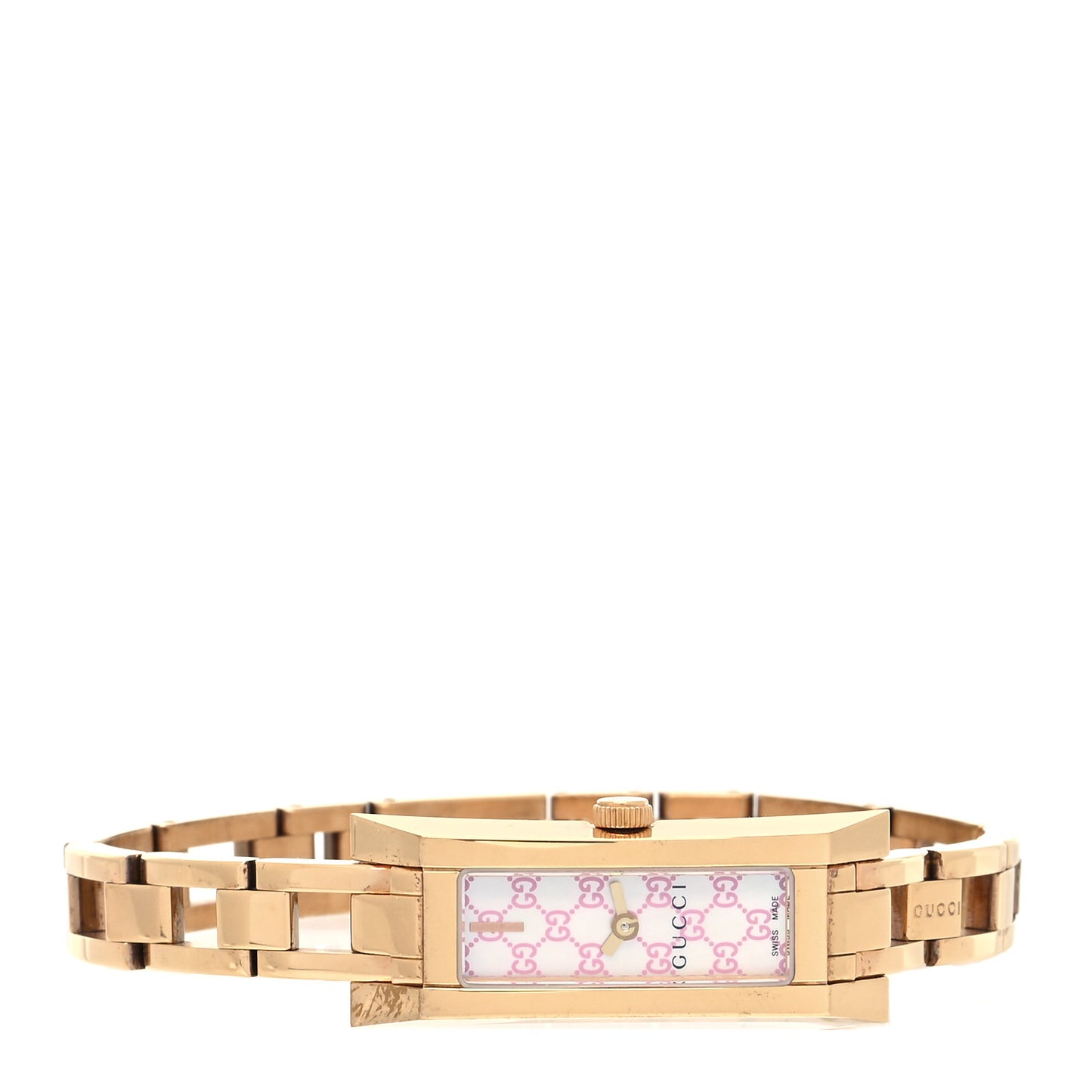 Stainless Steel Pink Mother of Pearl 14mm 110 G-Link Quartz Watch