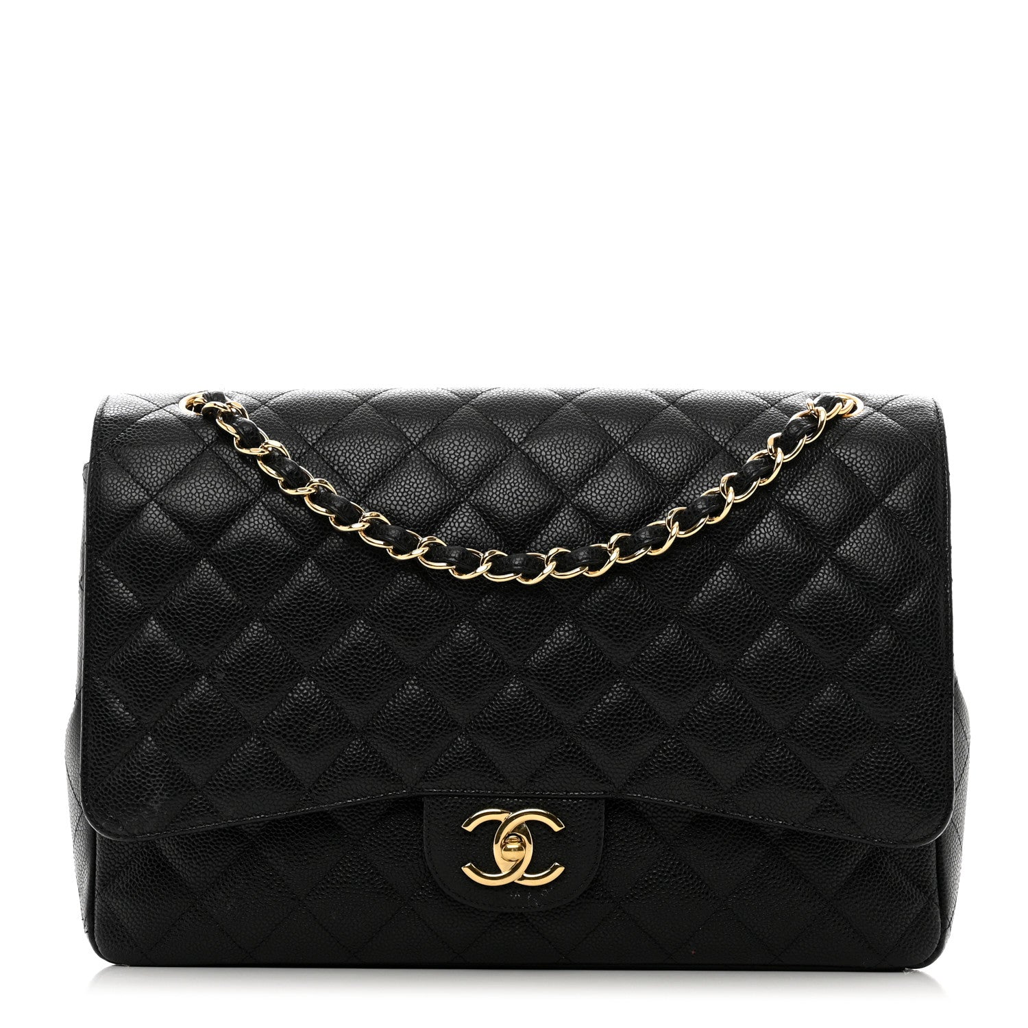Chanel Caviar Quilted Maxi Double Flap Black 1 of 13