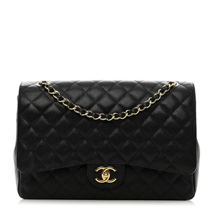 Chanel Caviar Quilted Maxi Double Flap Black 1 of 13