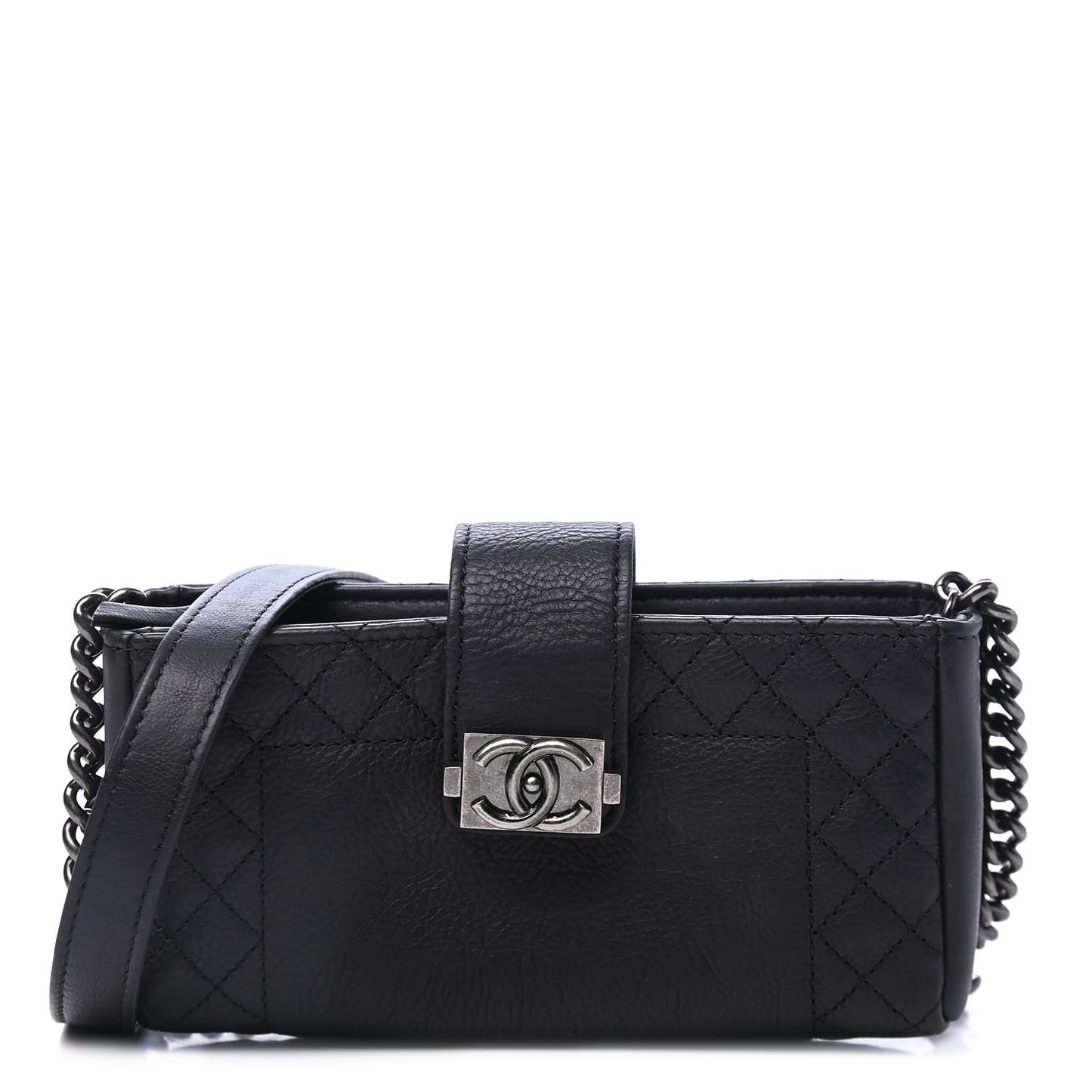 Calfskin Boy Reverso Mini Pochette Black