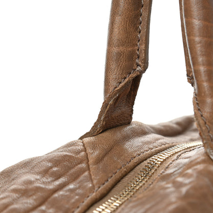 Saint Laurent Pebbled Lambskin Medium Easy Sac Brown 7 of 8
