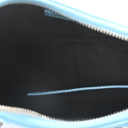 Balenciaga Extra Supple Calfskin Crocodile Embossed Le Cagole Shoulder Bag XS Cyan 5 of 11