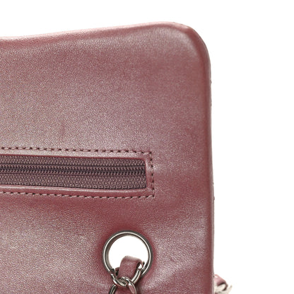 Chanel Metallic Lambskin Quilted Small Double Flap Pink 15 of 16