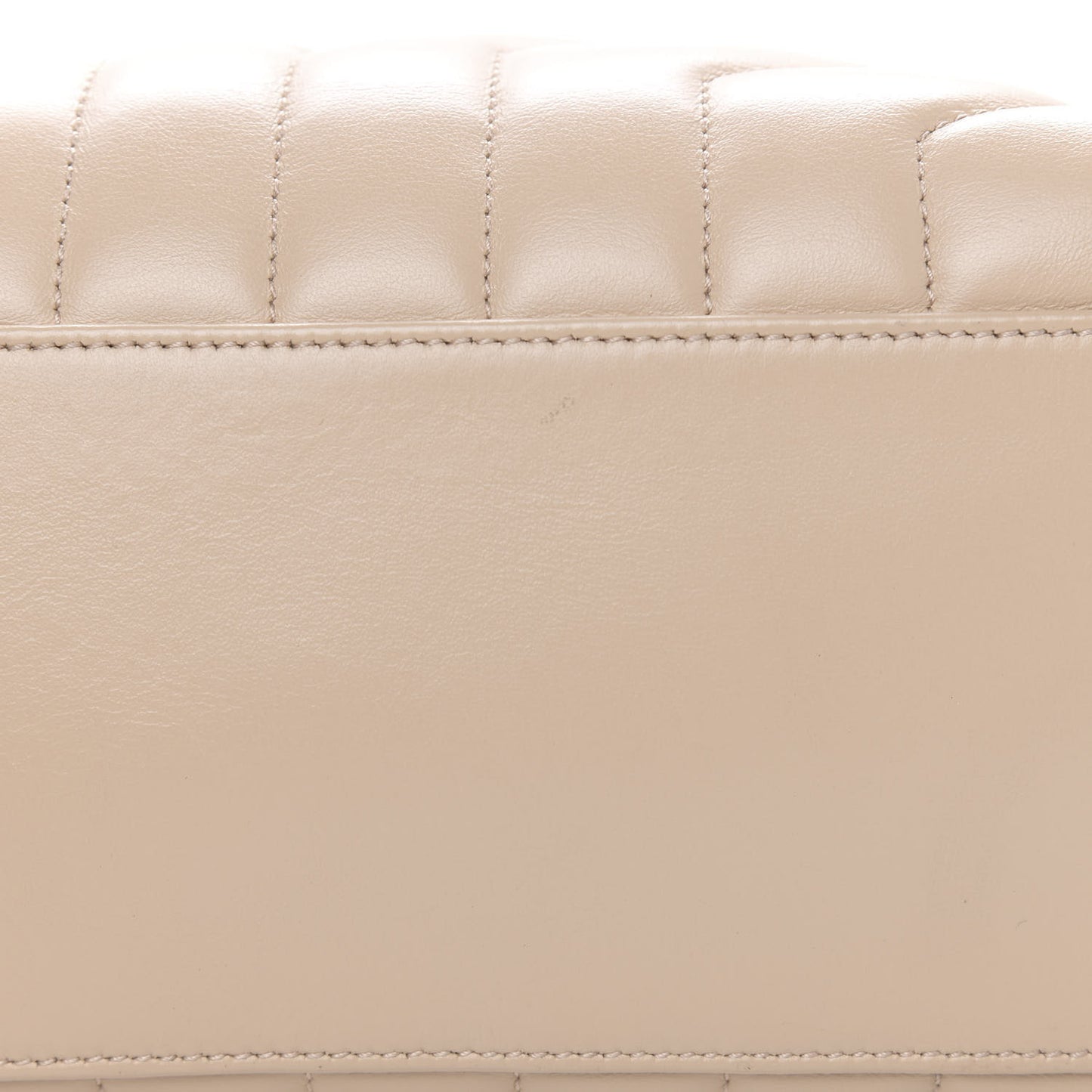 Calfskin Y Quilted Monogram Medium Loulou Chain Satchel Dark Beige