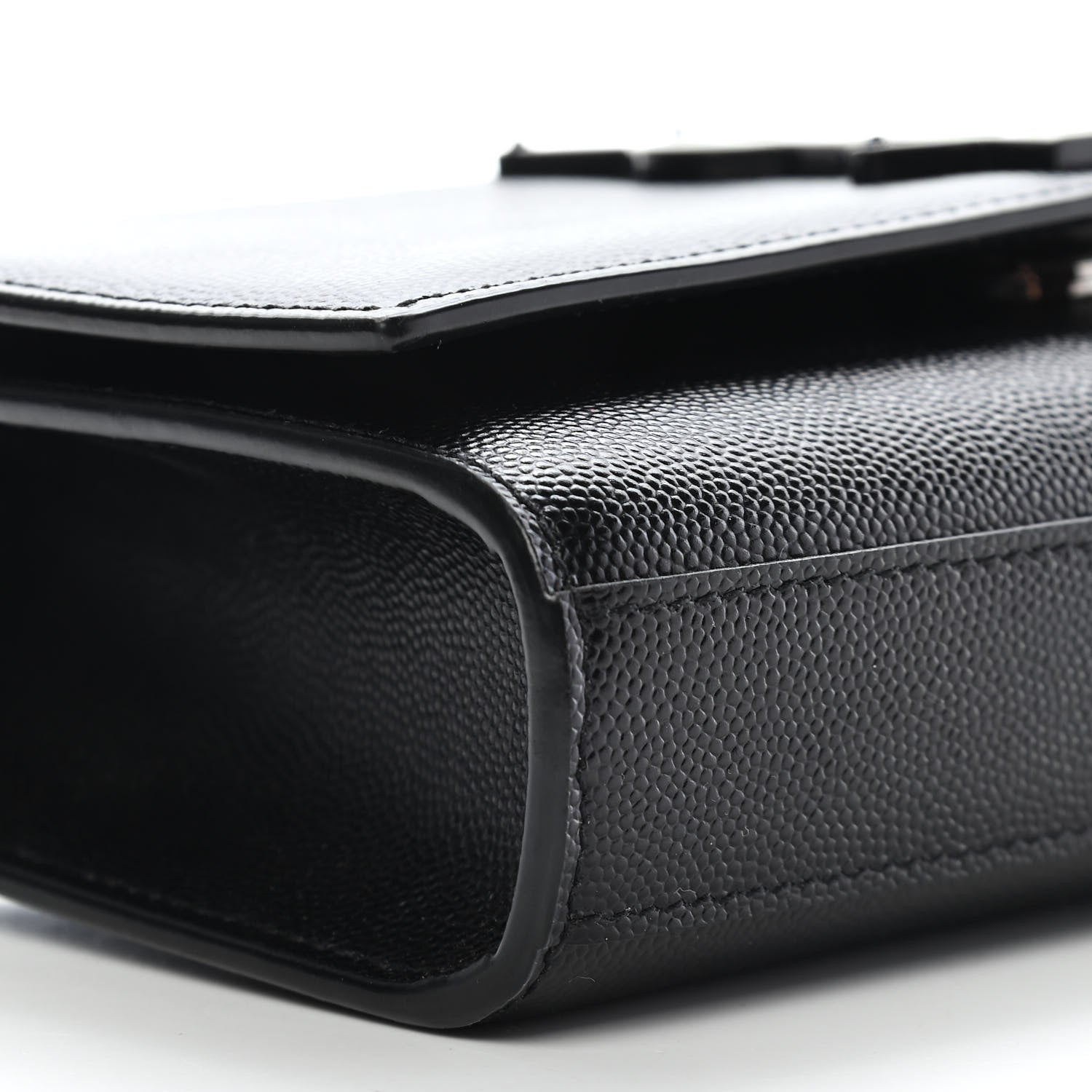 Saint Laurent Grain De Poudre Small Monogram Kate Satchel Black 8 of 10