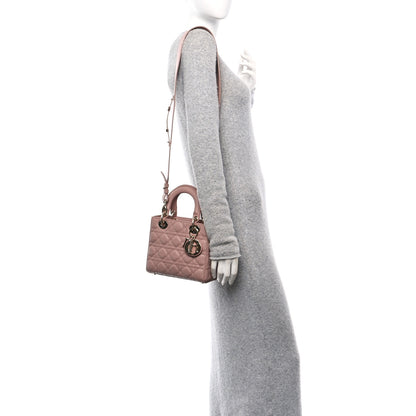 Christian Dior Lambskin Cannage Small My ABCDior Lady Dior Fard 2 of 10