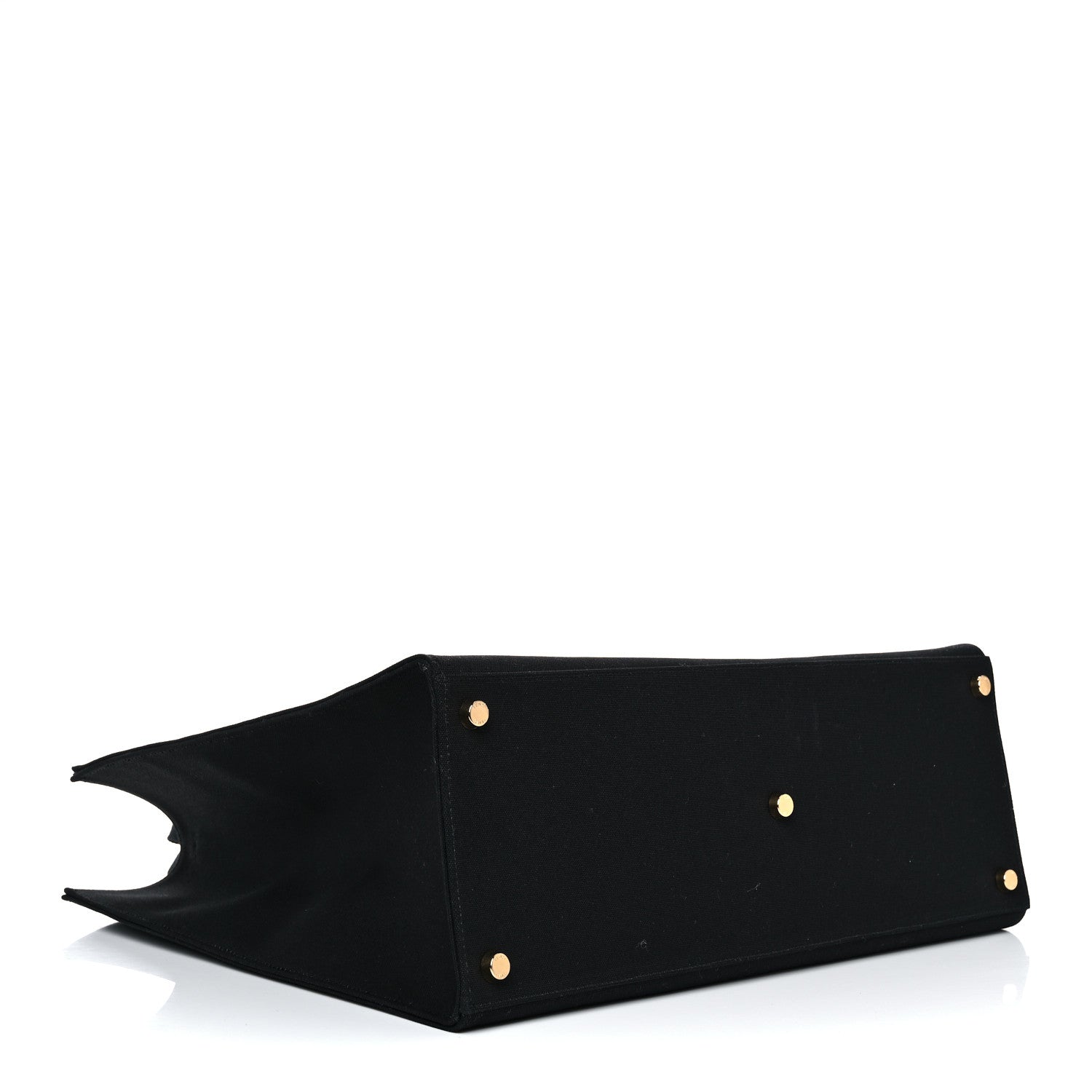 Fendi X VERSACE Canvas Fendace Logo Large Shopping Tote Black 4 of 13