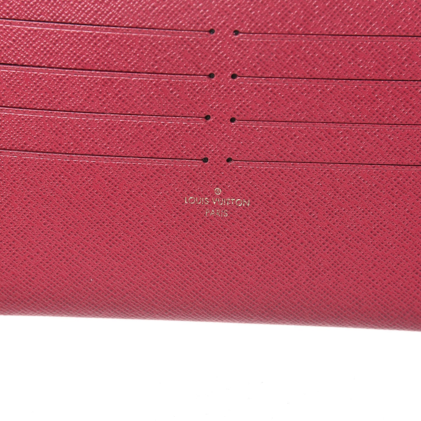 Calfskin Felicie Card Holder Insert Fuchsia