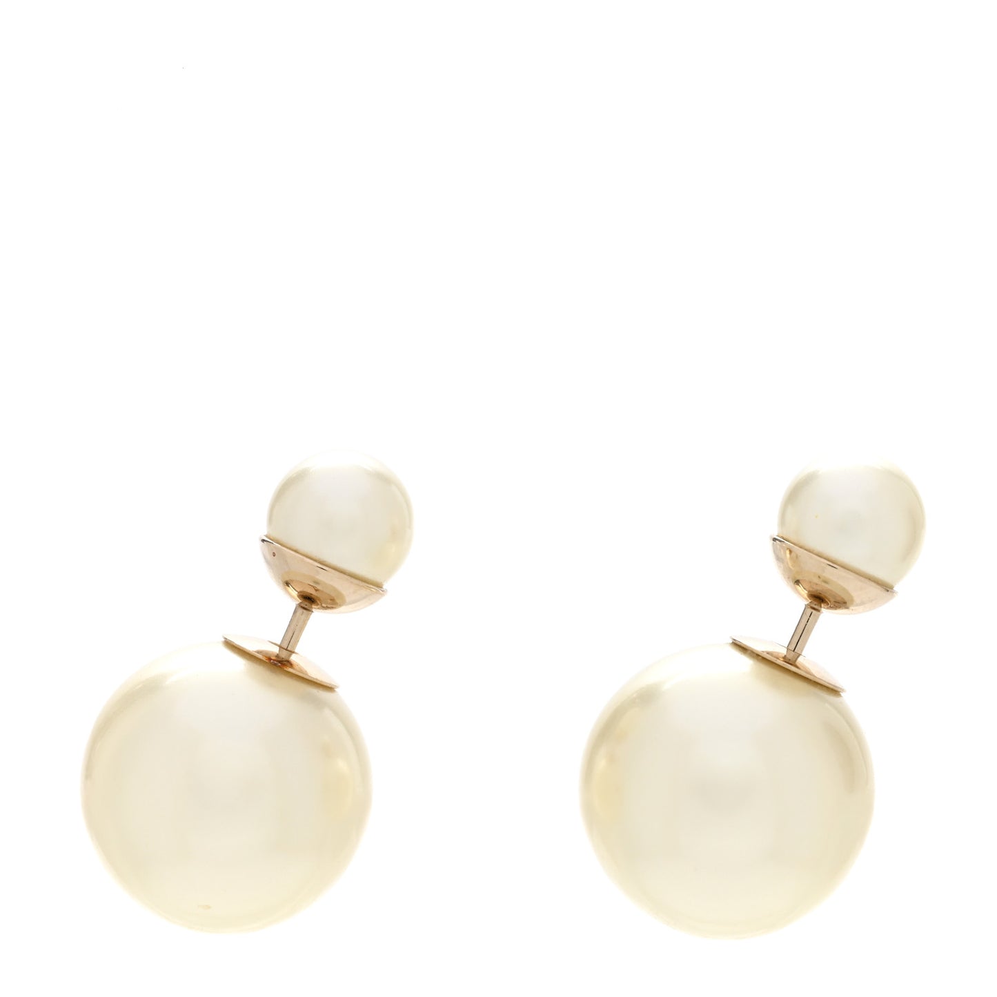 Pearl Mise En Dior Tribal Earrings Gold