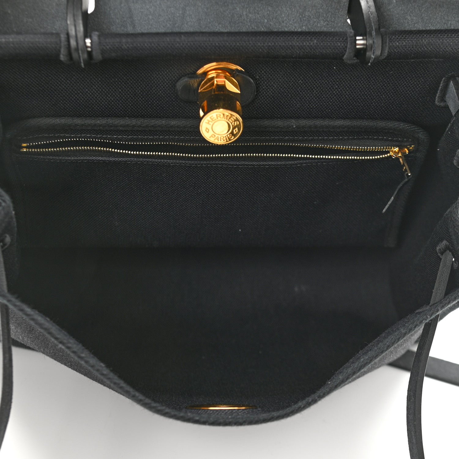 Hermes Toile Herbag Zip PM 31 Black 6 of 13