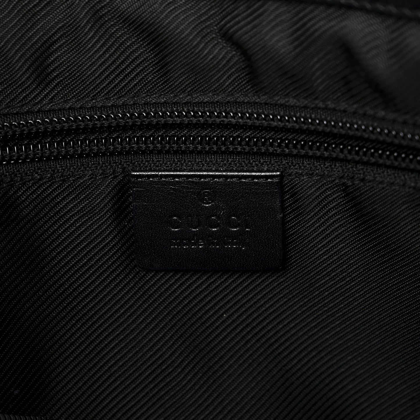 Monogram Drawstring Tote Black