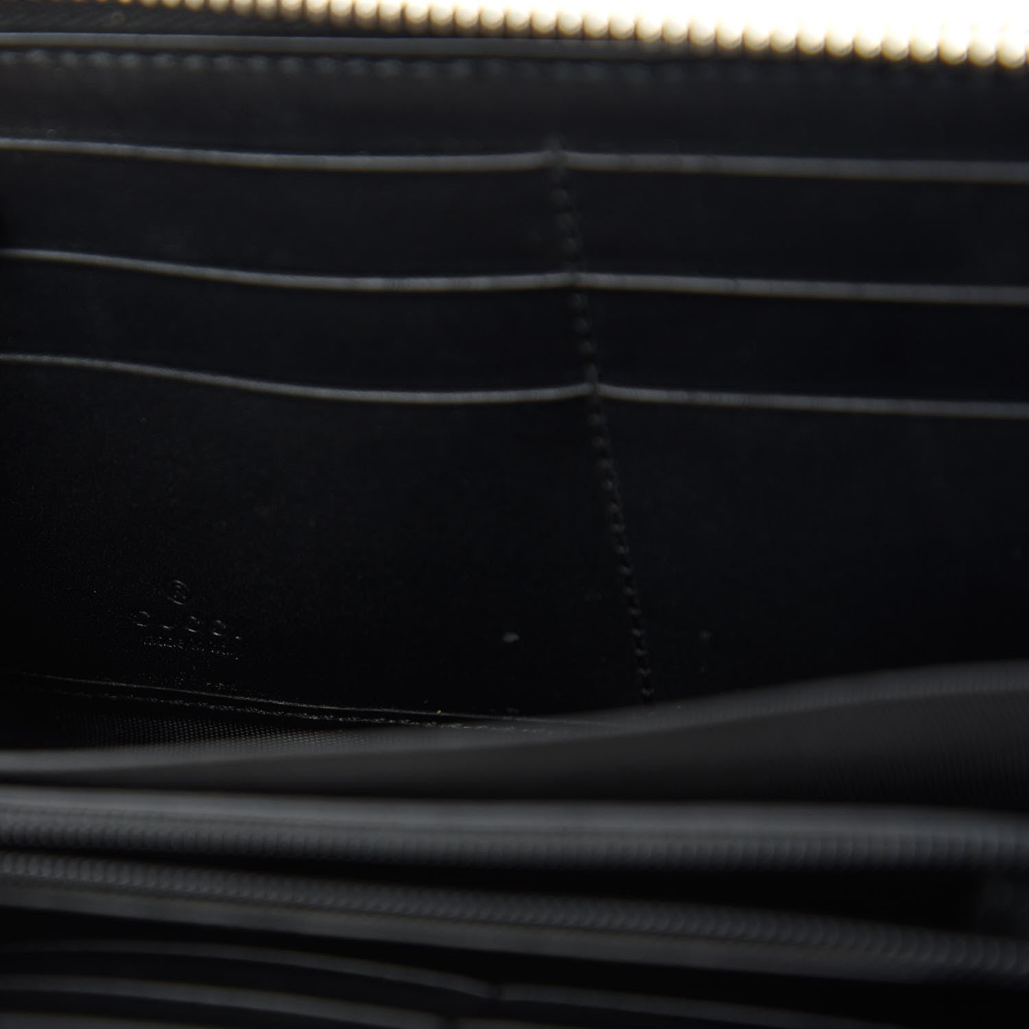 Gucci GG Supreme Monogram Wolf Print Zip Around Wallet Black 8 of 9