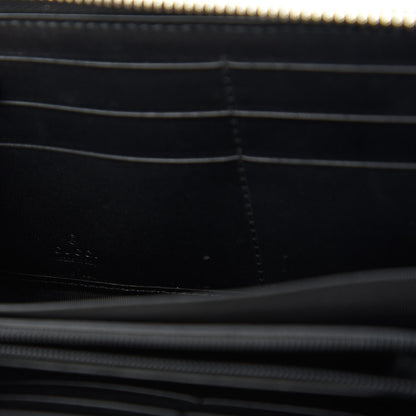 Gucci GG Supreme Monogram Wolf Print Zip Around Wallet Black 8 of 9