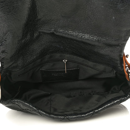 Chanel Glazed Calfskin Stitched On The Road Flap Black 4 of 19