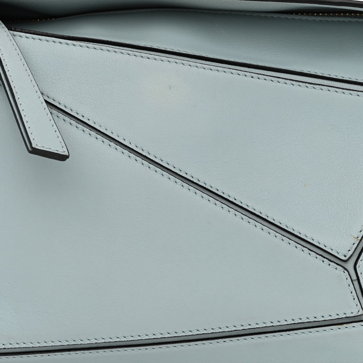 Loewe Calfskin Small Puzzle Bag Light Blue 8 of 12