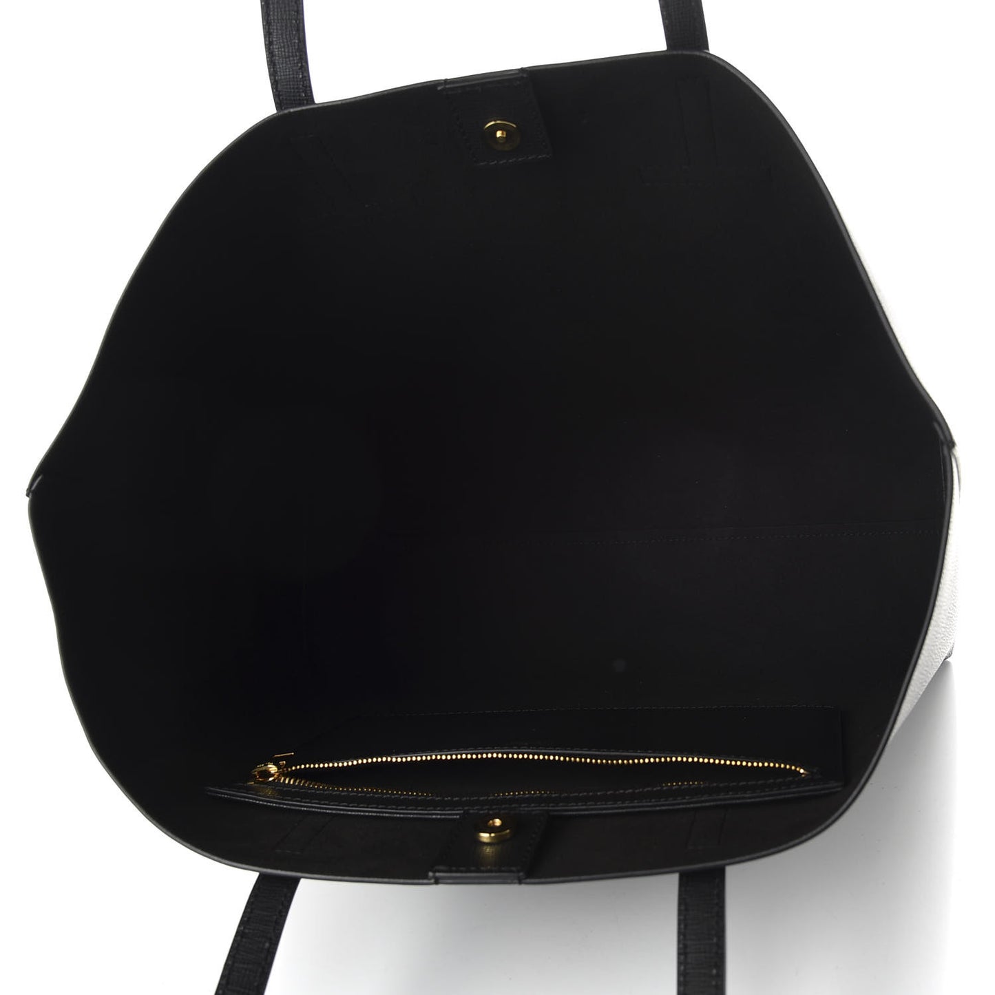 Saffiano Small T Tote Black