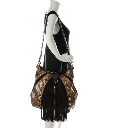 Gucci Crystal Monogram Fringe Babouska Hobo 2 of 7