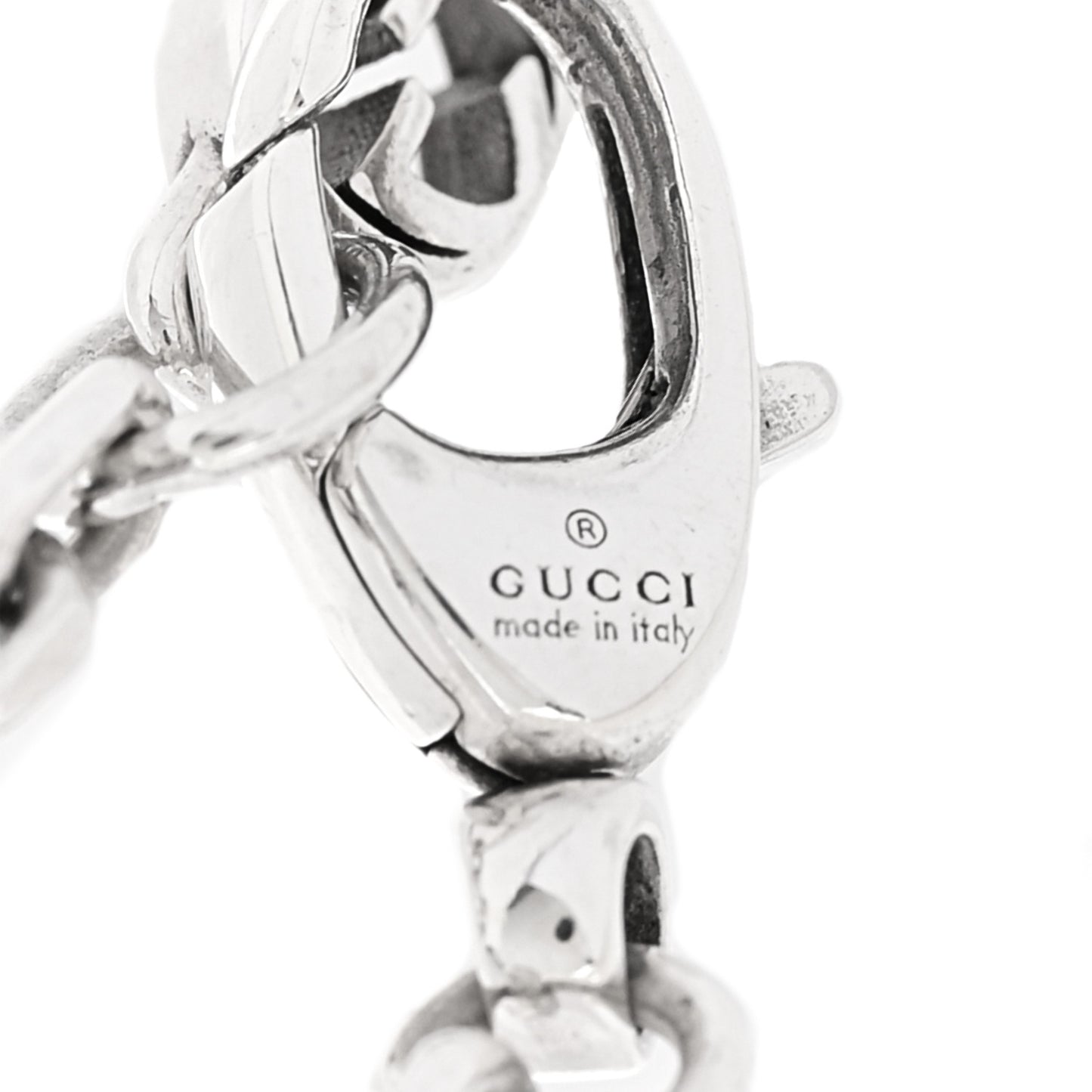 Sterling Silver Torchon Double G Bracelet