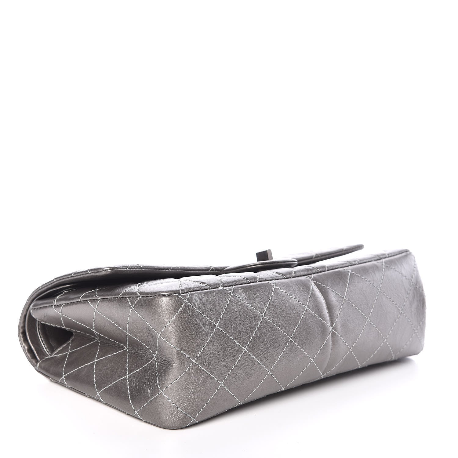Chanel Metallic Aged Calfskin 2.55 Reissue 226 Flap Silver 4 of 12