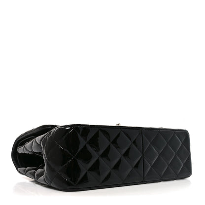 Chanel Patent Quilted Jumbo Double Flap Black 4 of 10