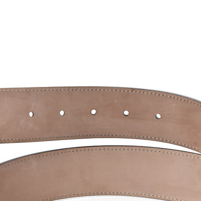 Gucci GG Supreme Monogram Selleria Calfskin Interlocking G 40mm Belt 95 38 Beige Ebony Cocoa 3 of 6